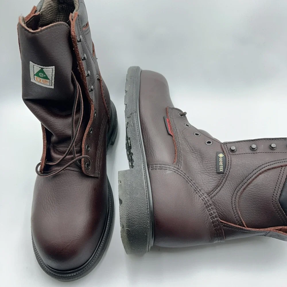 Men Size 12 E3 Red Wing Work Boots SuperSole 2.0 8-inch Waterproof Brown 9225461